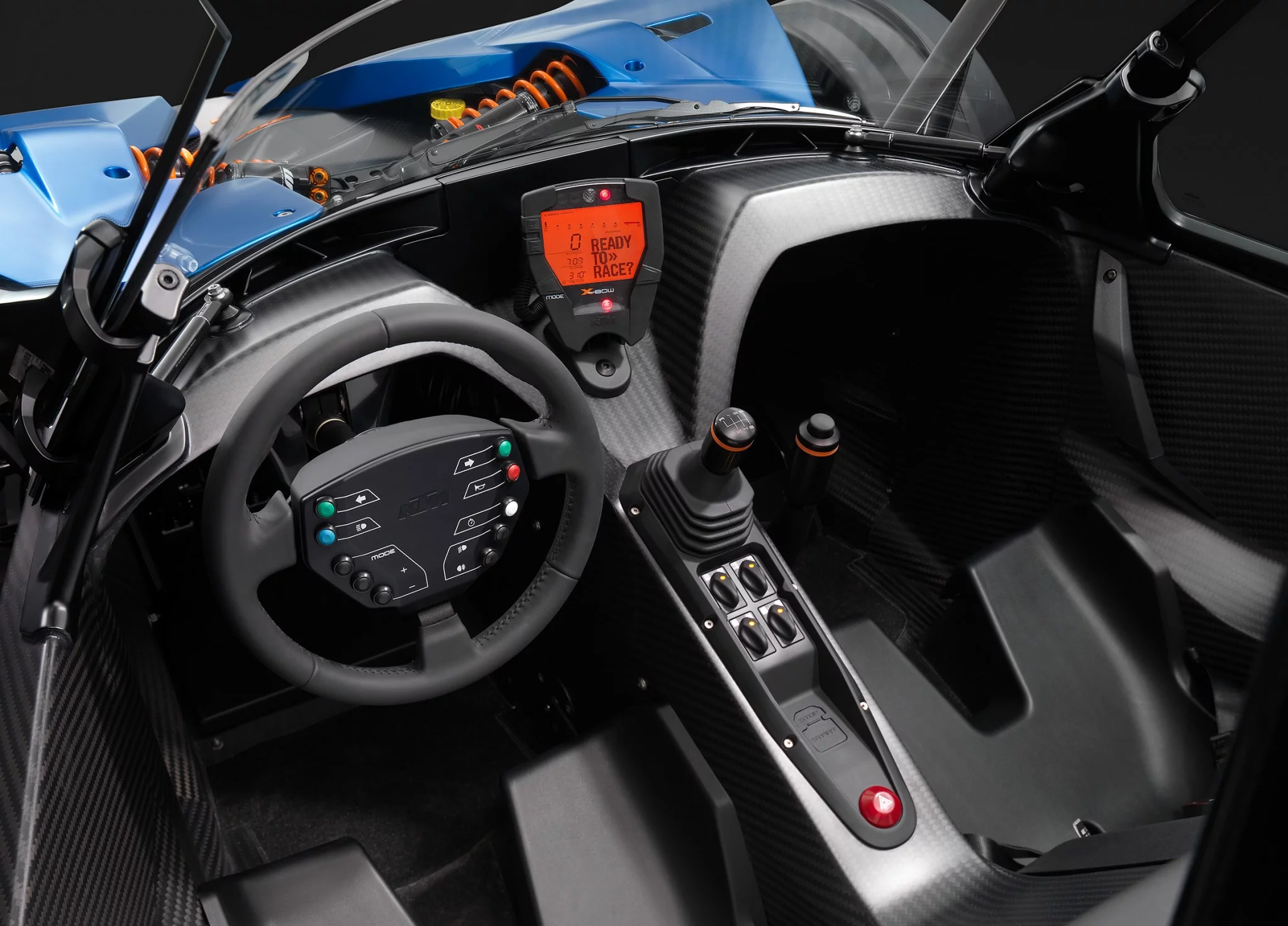 The KTM X-Bow GT cockpit