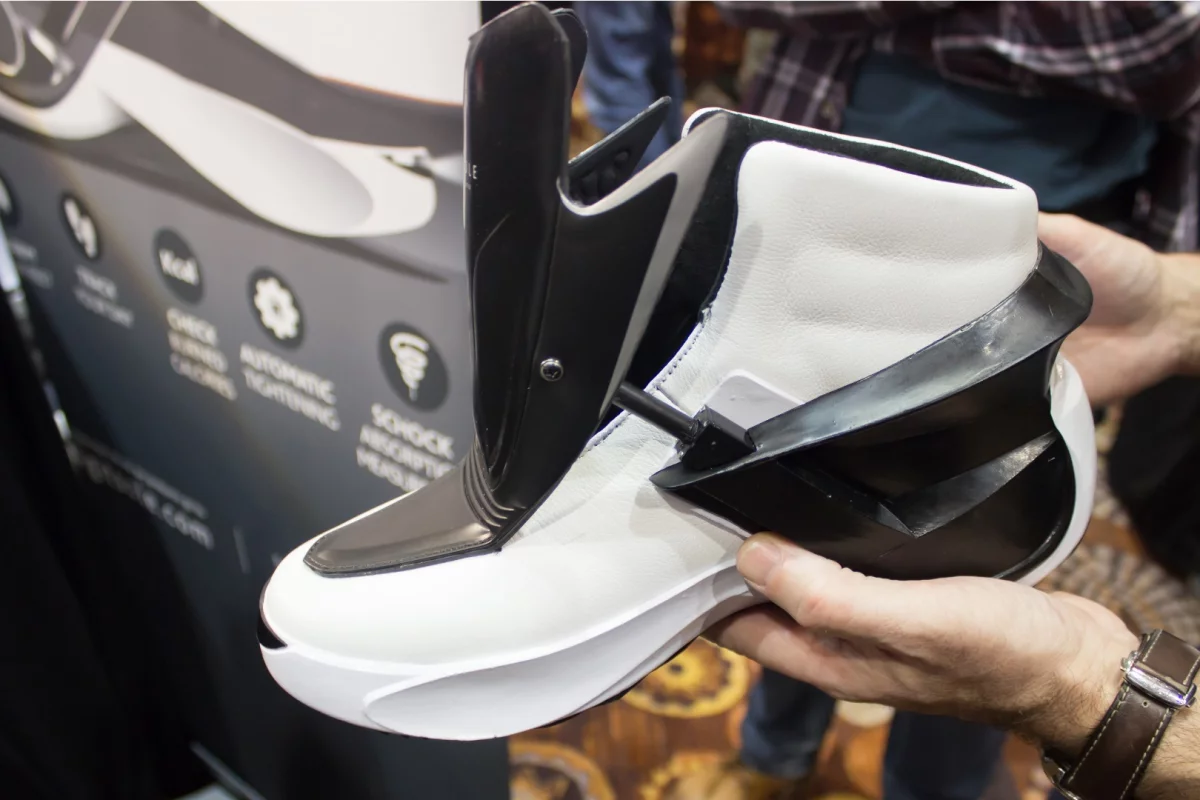 You can use a paired smartphone to control the heat, lights and tension in the Digitsole Smartshoe