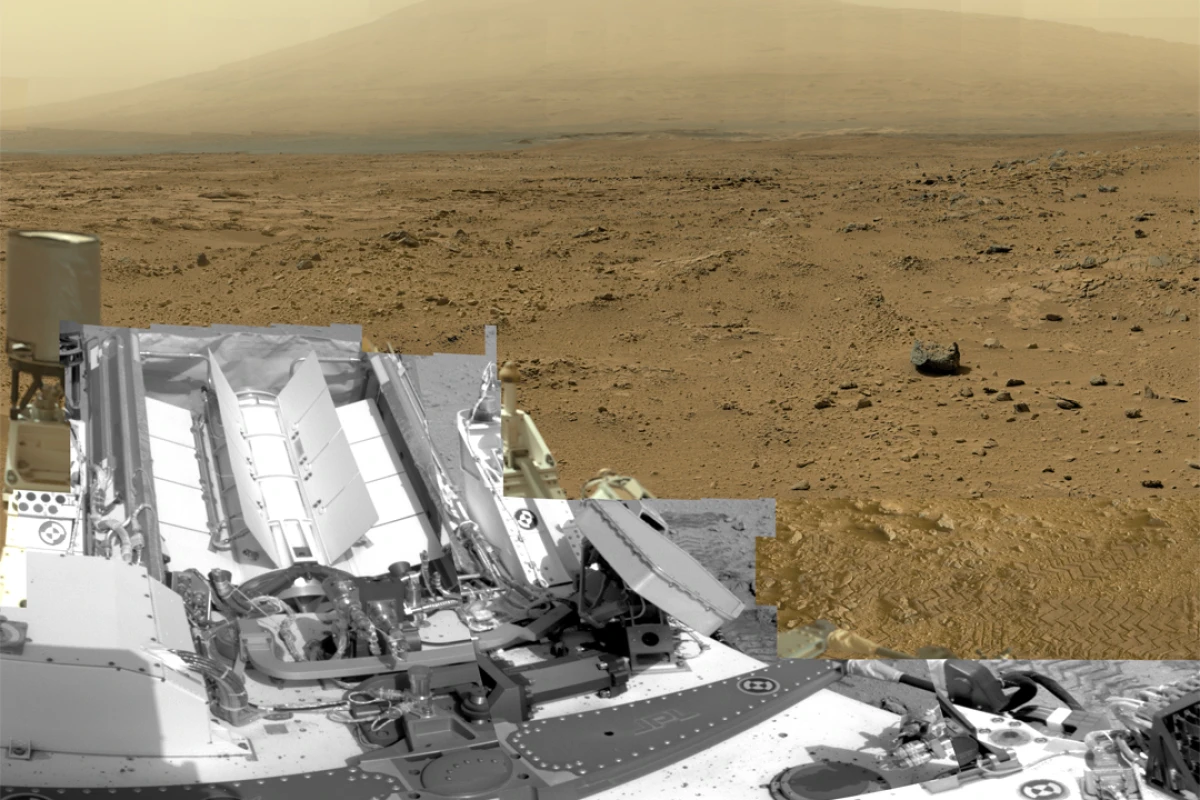 The 1.3 gigapixel panorama made of over 800 individual images (Image: NASA/JPL-Caltech/MSSS )