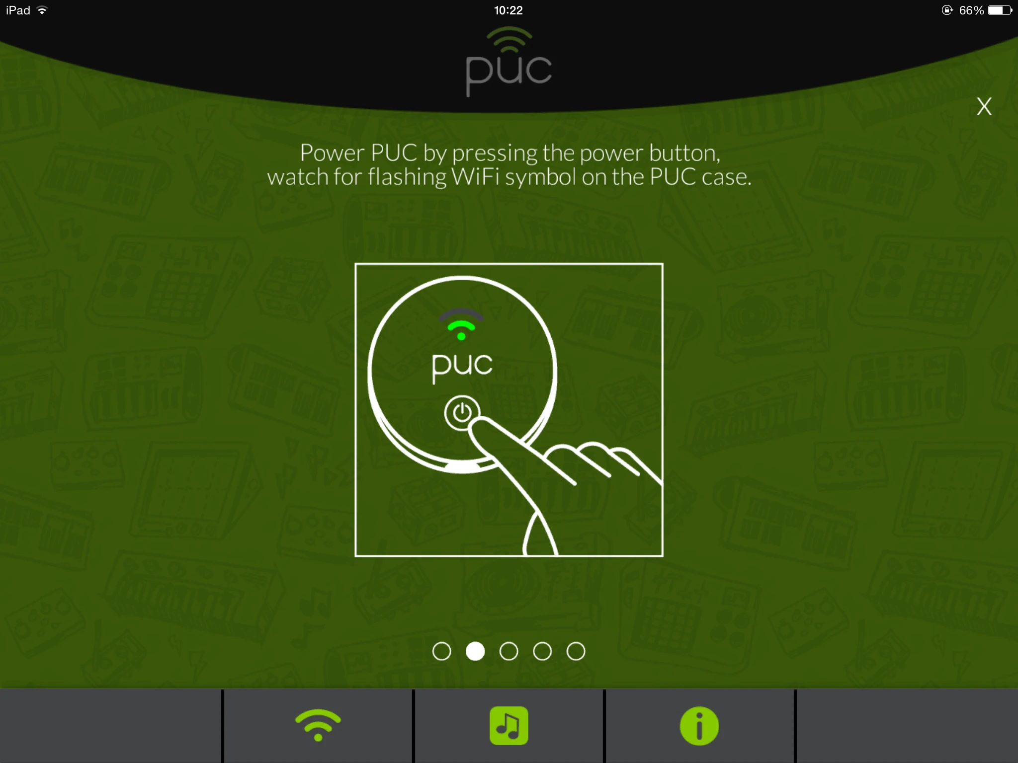 The app runs in the background and interfaces between the MIDI device and your iOS device
