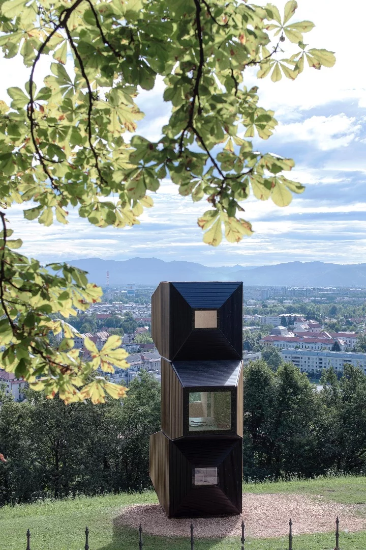 Living Unit on Ljubljana Castle was made in collaboration with Permiz, C+C, C28, and AKT