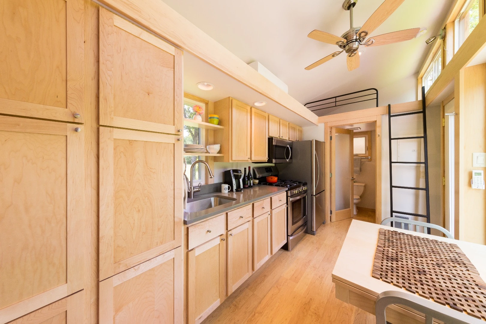 Ceiling fan is an optional extra