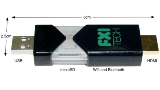 Cotton Candy is a USB/HDMI stick designed to add Android-based smart capabilities to any HDMI or USB-equipped device