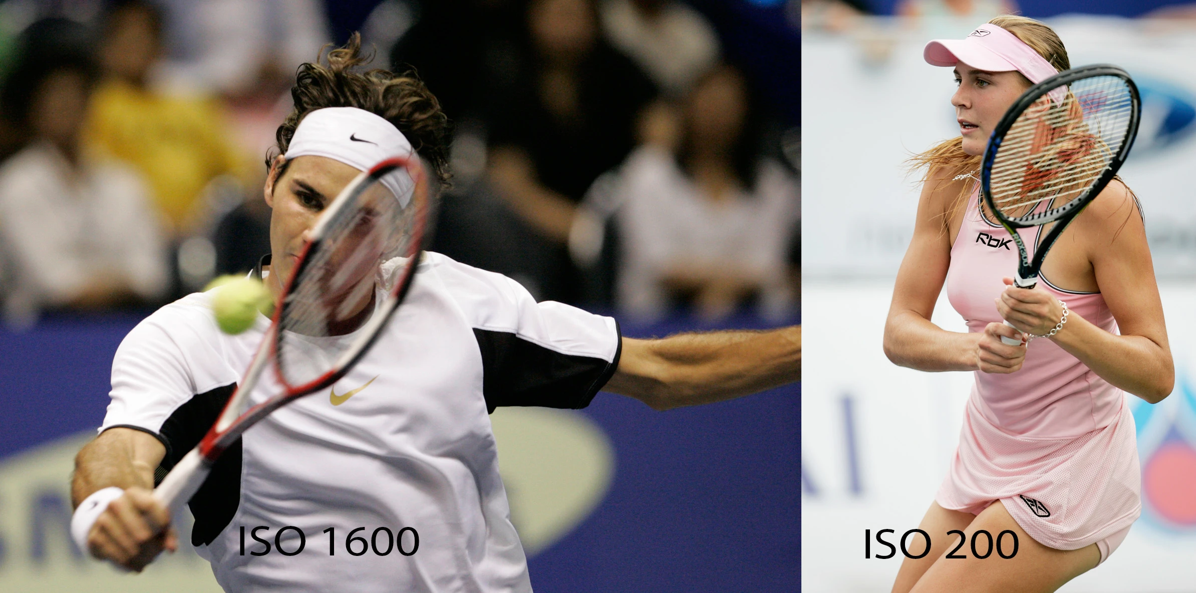 ISO comparison in sports photography - click to enlarge (Photo: Colin Dunjohn)
