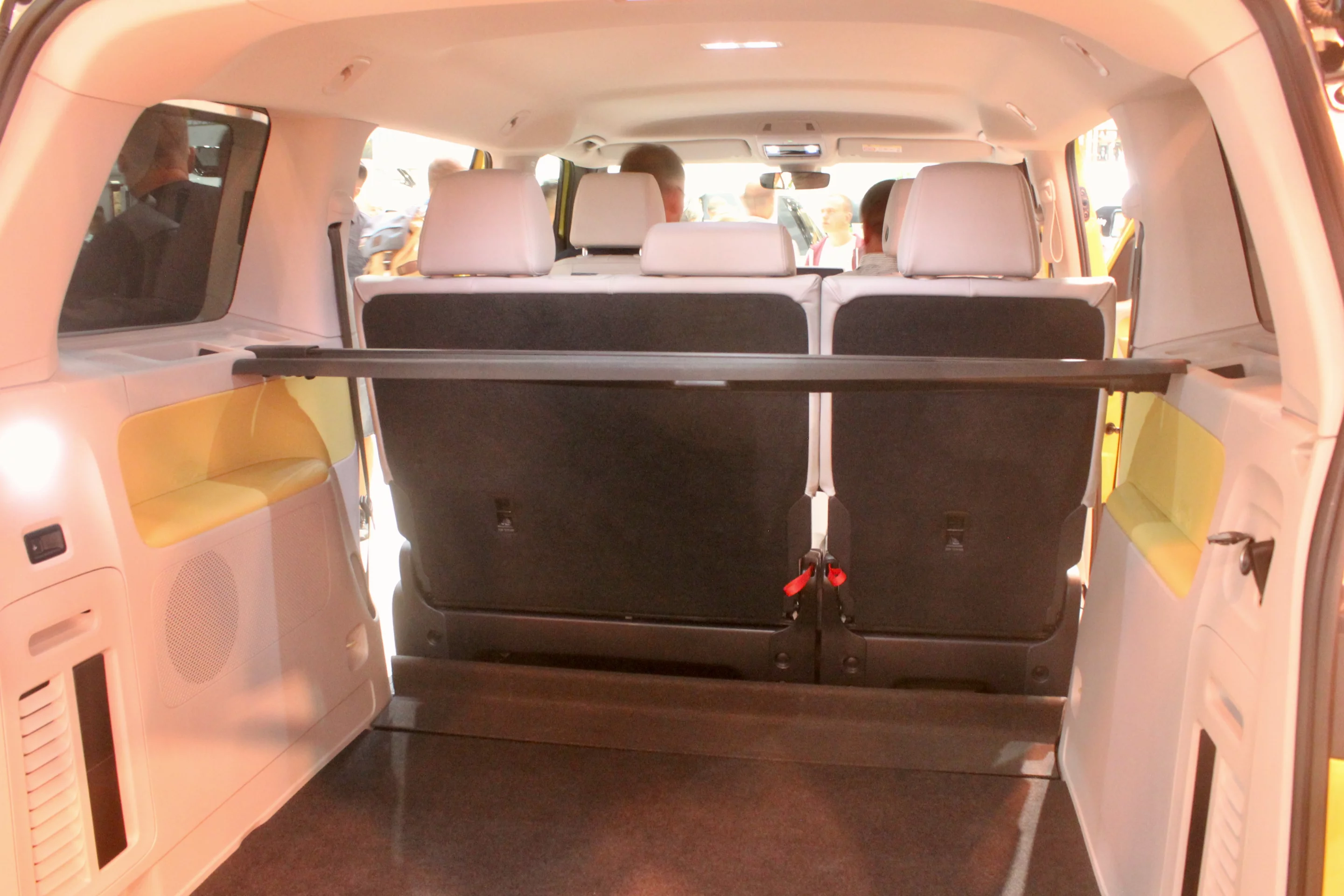 The VW ID. Buzz has plenty of cargo space ... perfect for a camper-in-a-box kit