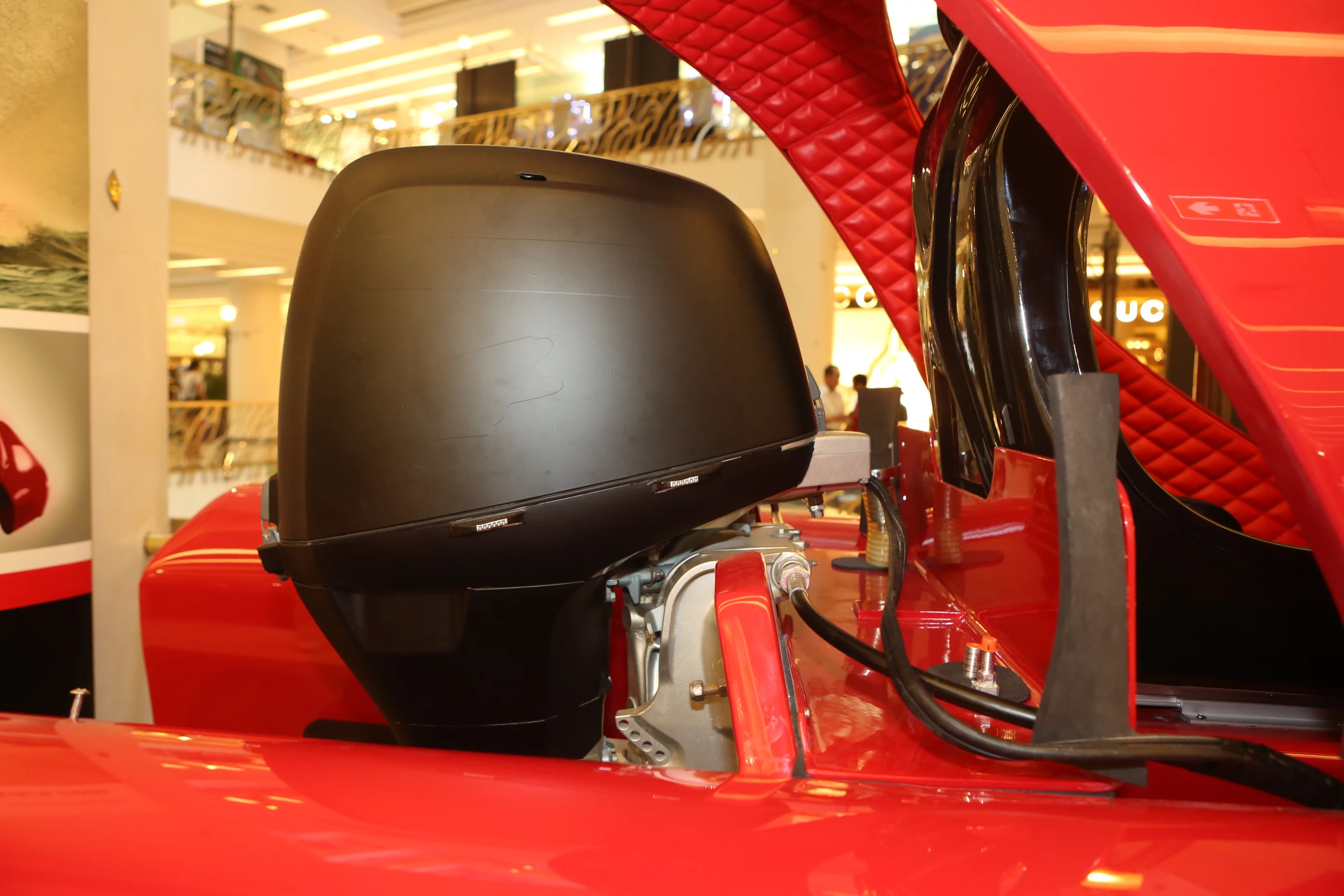 The Wokart uses any outboard motor up to 75 hp (Photo: Husna Namirembe / Gizmag.com)