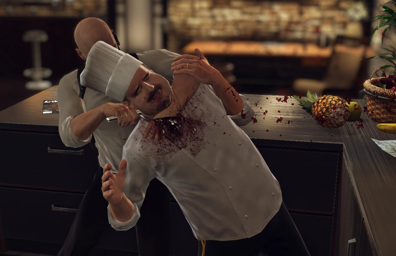 Kill the chef and take his uniform, the perfect disguise