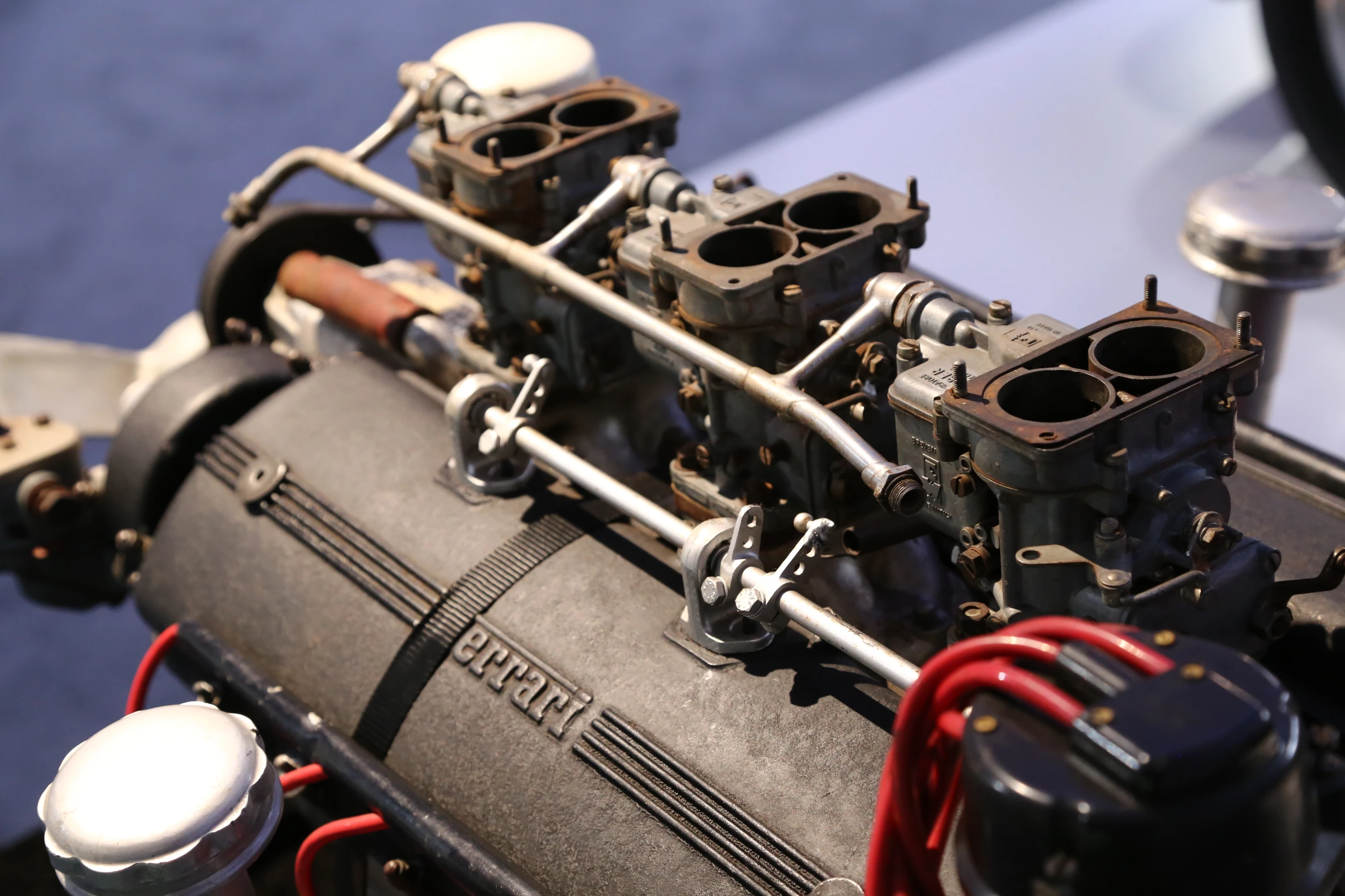 The white 1958 Ferrari 250 GT Series I Cabriolet came with a spare engine (Photo: Angus MacKenzie/Gizmag.com)