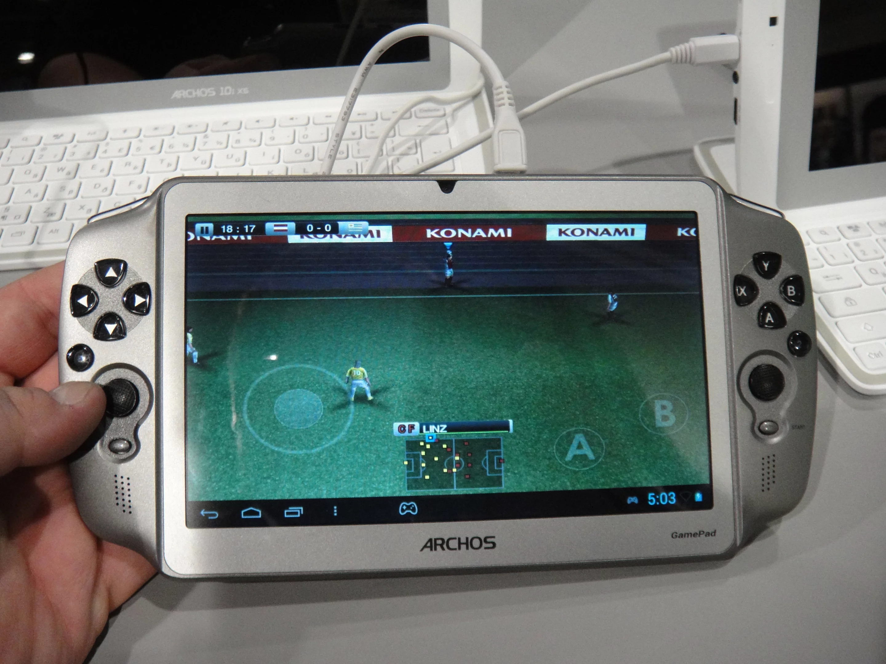 Pro Evolution Soccer on the Archos GamePad