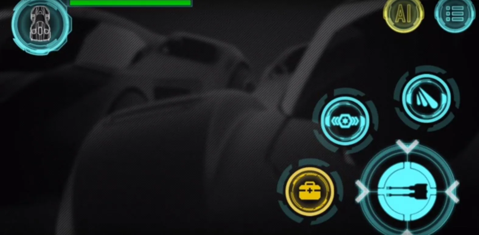 The Rev app control screen