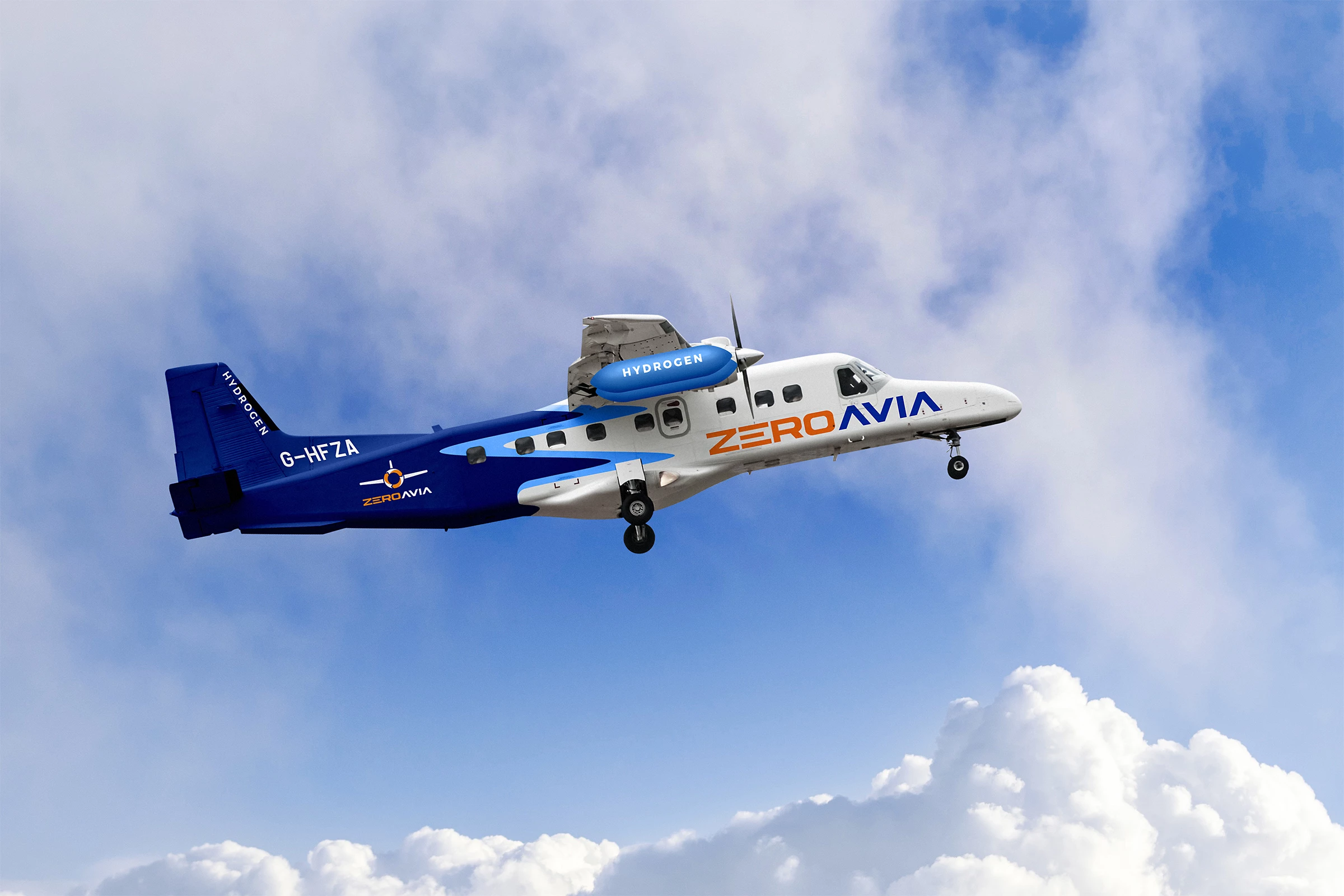 ZeroAvia has bought two twin-engine, 19-seat Dornier 228 aircraft to retrofit with its biggest hydrogen powertrain to date (Digitally altered image)