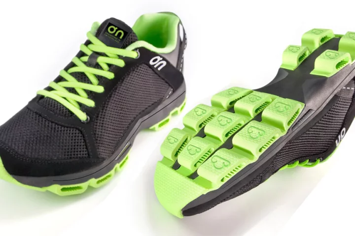 A recent prototype of the On Running Shoe - the final design will be unveiled in February, 2010