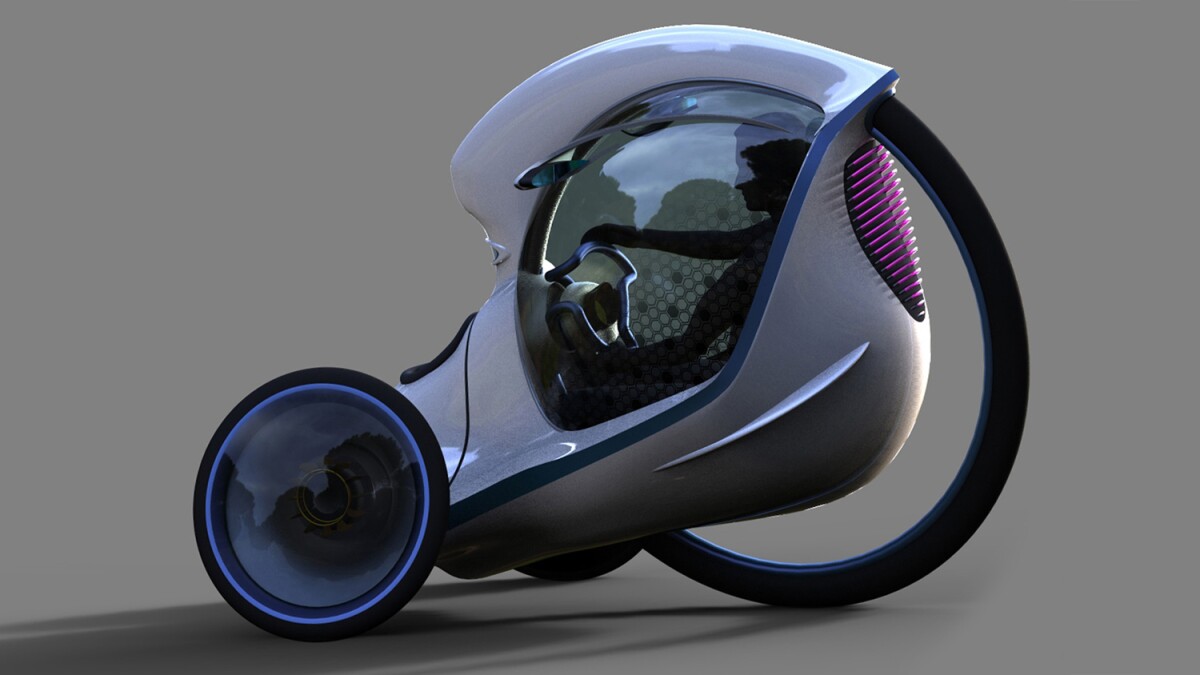 Citroen E-3POD Antistatic Concept: ultralight, micro segment electric three-wheeler