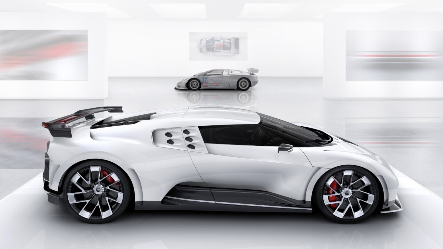 Bugatti's latest hypercar, the Centodieci, is a tribute to the EB110
