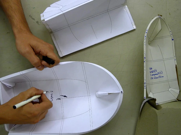 Foldaboat is made out of a solitary piece of plastic and packs nicely into a 150cm x 60cm parcel (Image from Arno Mathies)