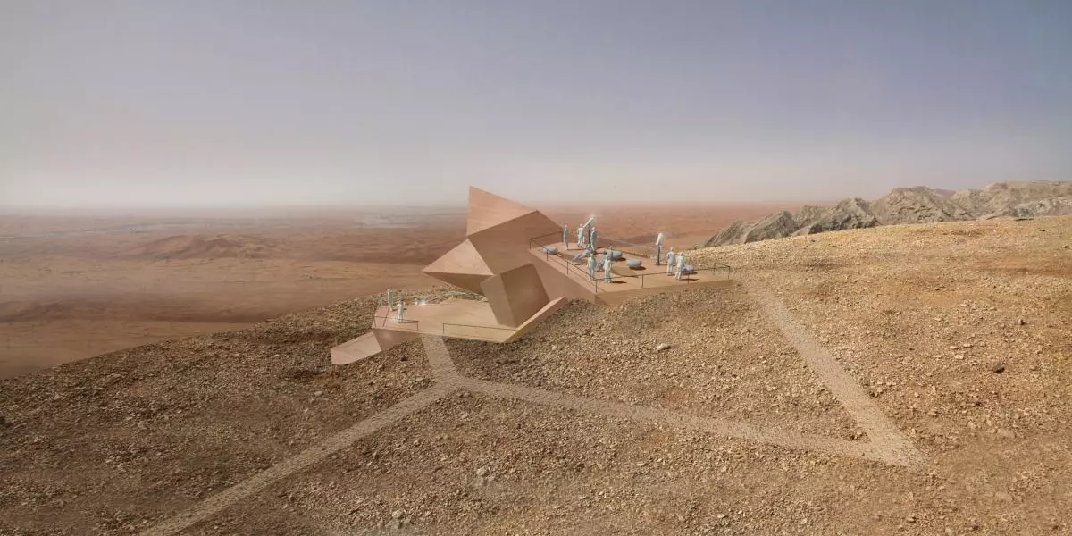 The proposed Sharjah Observatory in Mleiha National Park in United Arab Emirates won the best Experimental Future Project award