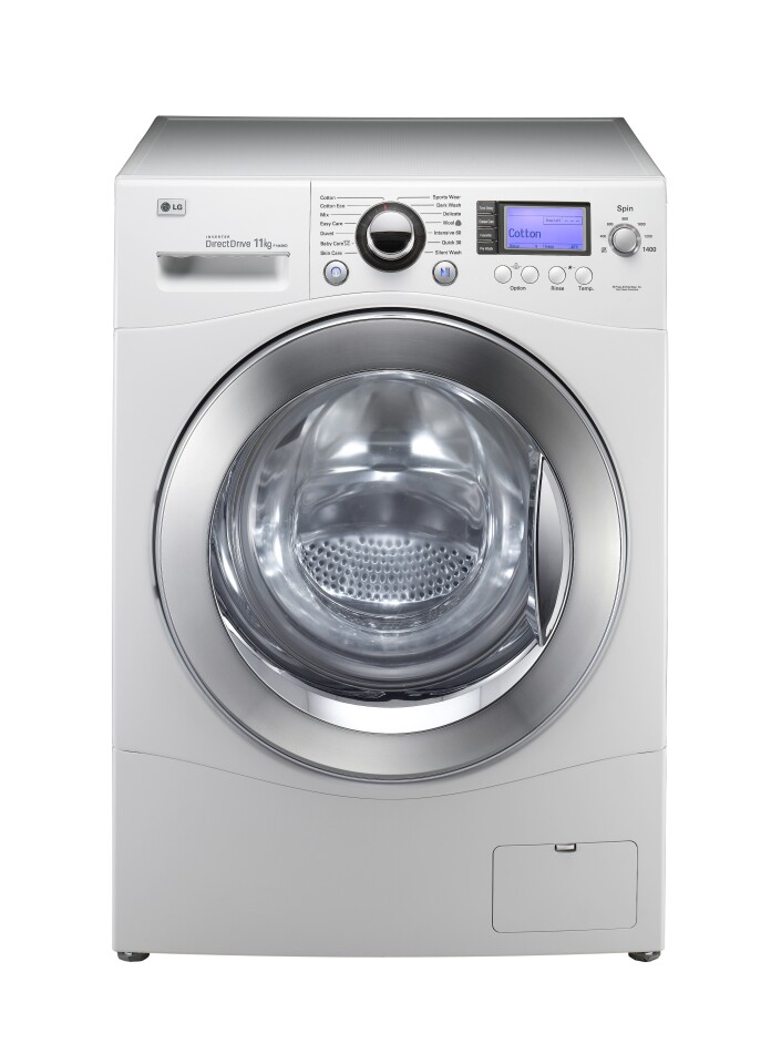 LG’s 11kg washing machine big load, small space