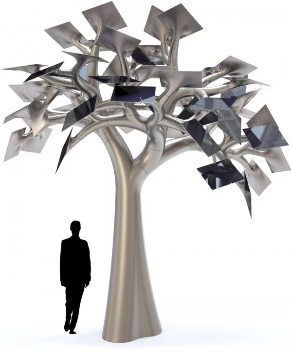 The Electree City concept would combine sculptural beauty with renewable solar electricity