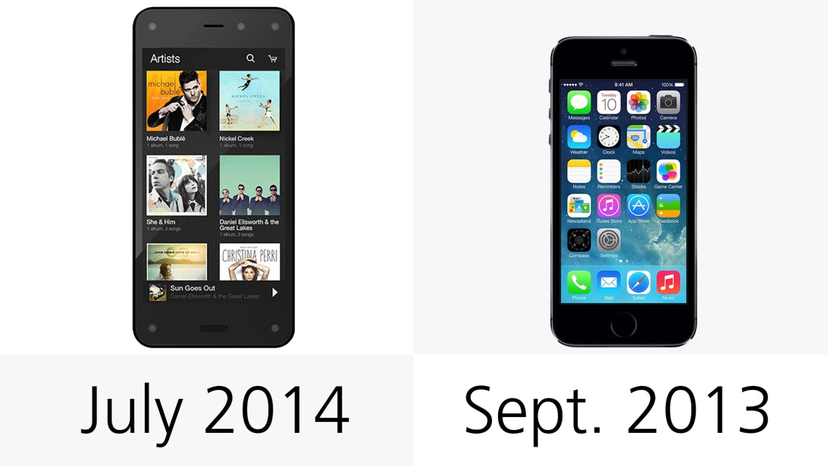 The Fire Phone launches next month, while the iPhone's follow-up should be quickly approaching