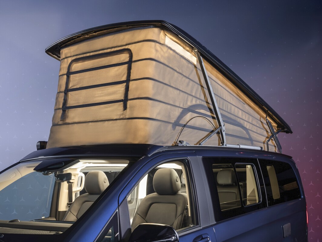 Pop-up camper van kickstarts a seismic shift in Mercedes tiny van life