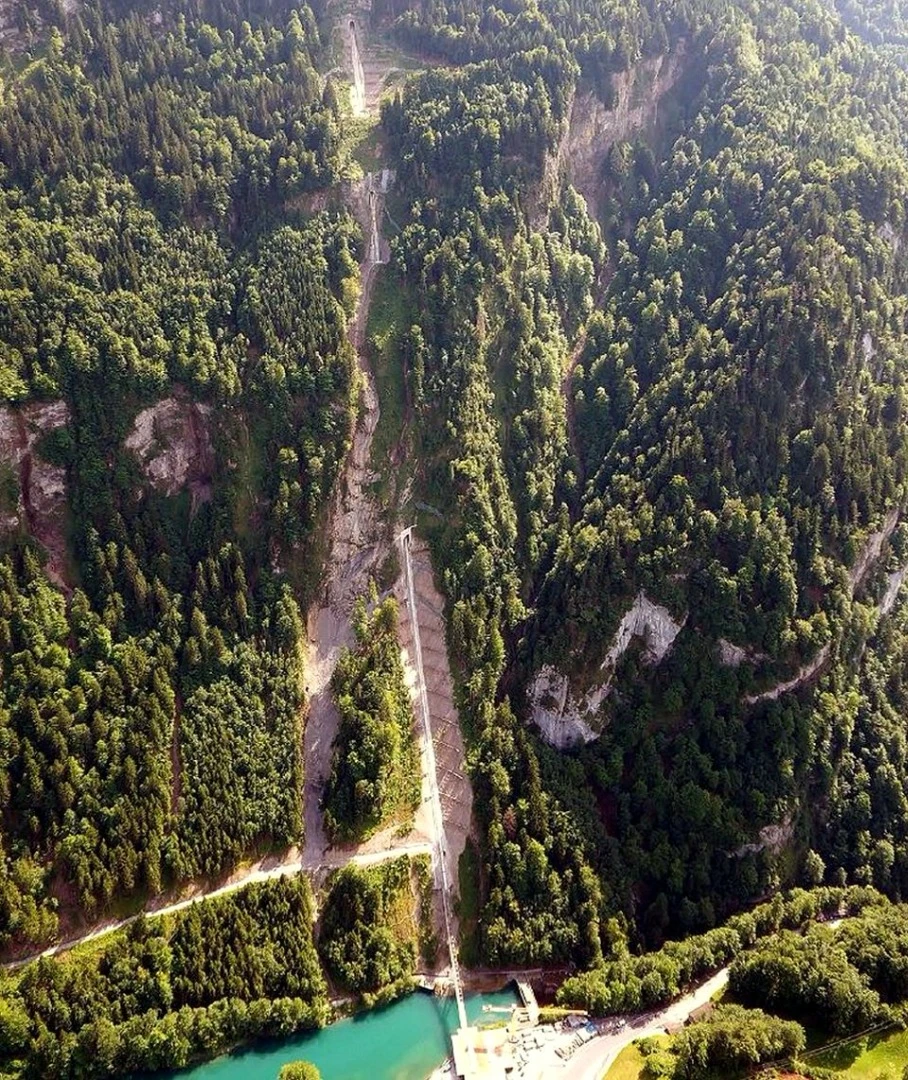 The steepest funicular railway in the world entered service in Switzerland over the weekend