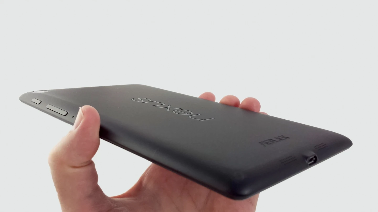 The Nexus 7 has a matte plastic finish
