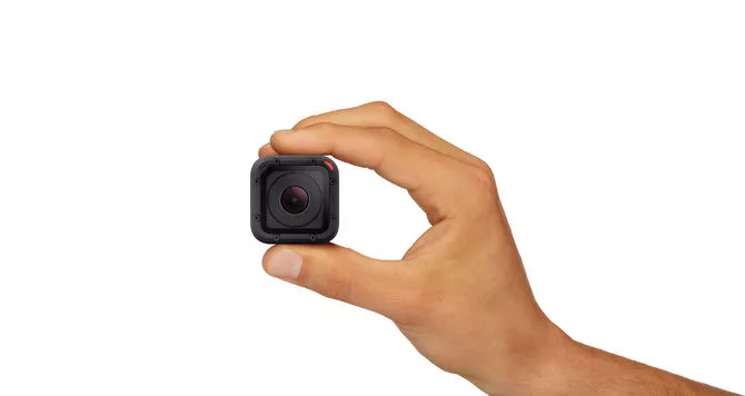 GoPro's new Hero4 Session is 50 percent smaller and 40 percent lighter than the existing Hero4 Black and Silver models