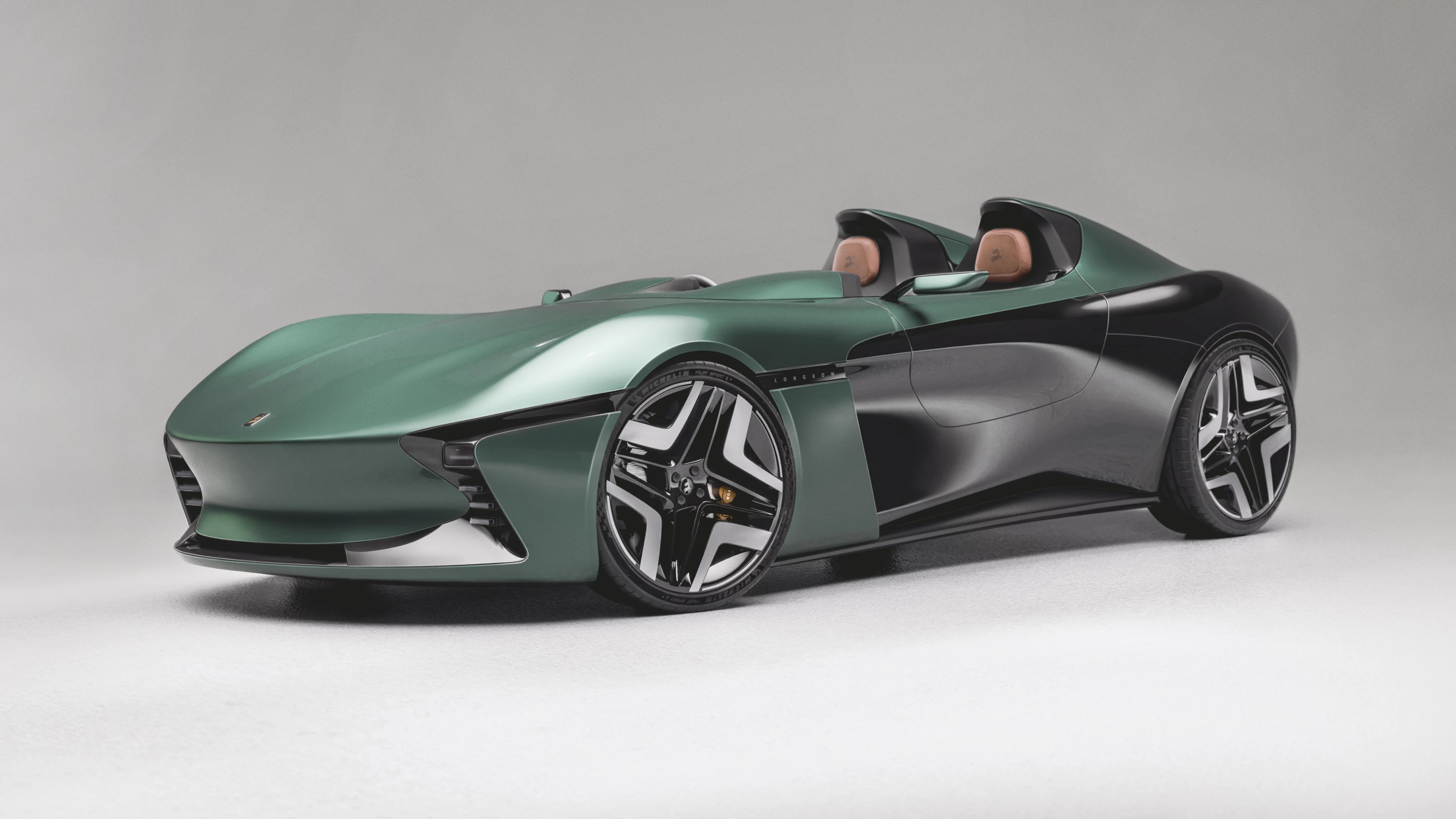 The open-top Speedster weighs 1,973 lb (895 kg) and is capable of reaching 0-60 mph in 3.5 seconds