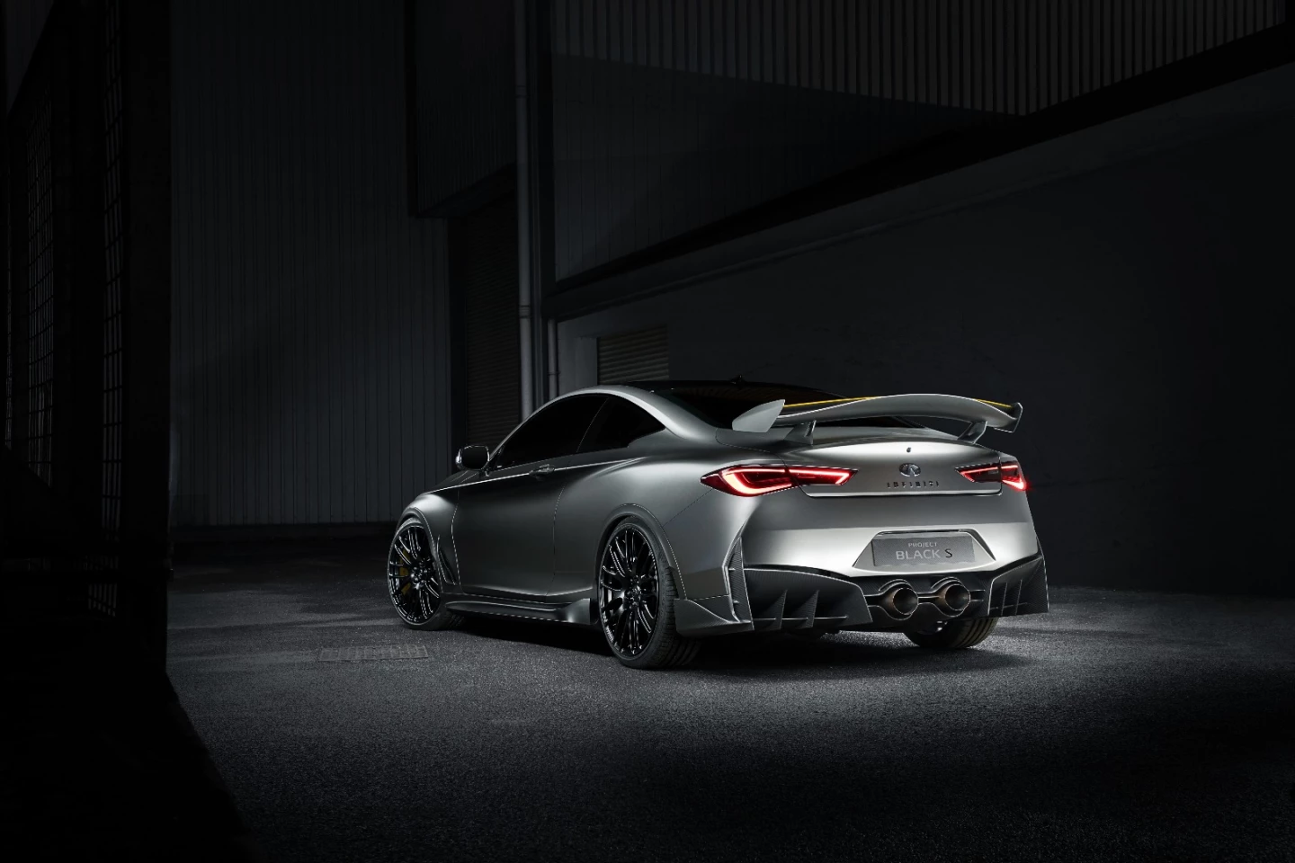 The rear wing on the Project Black S doesn't hint at its potential, it shouts about it