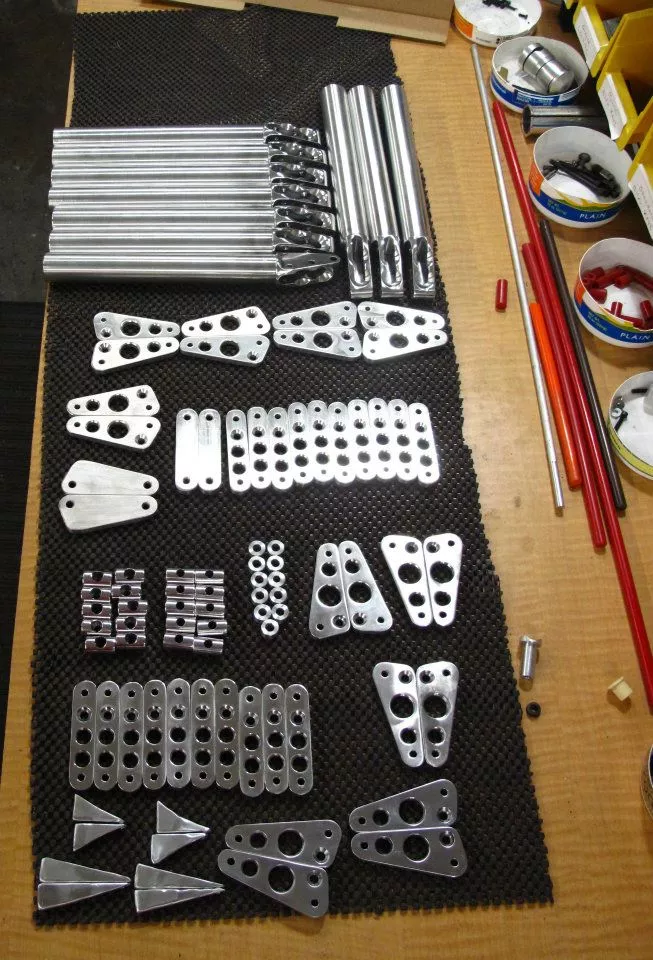 Components ahead of assembly