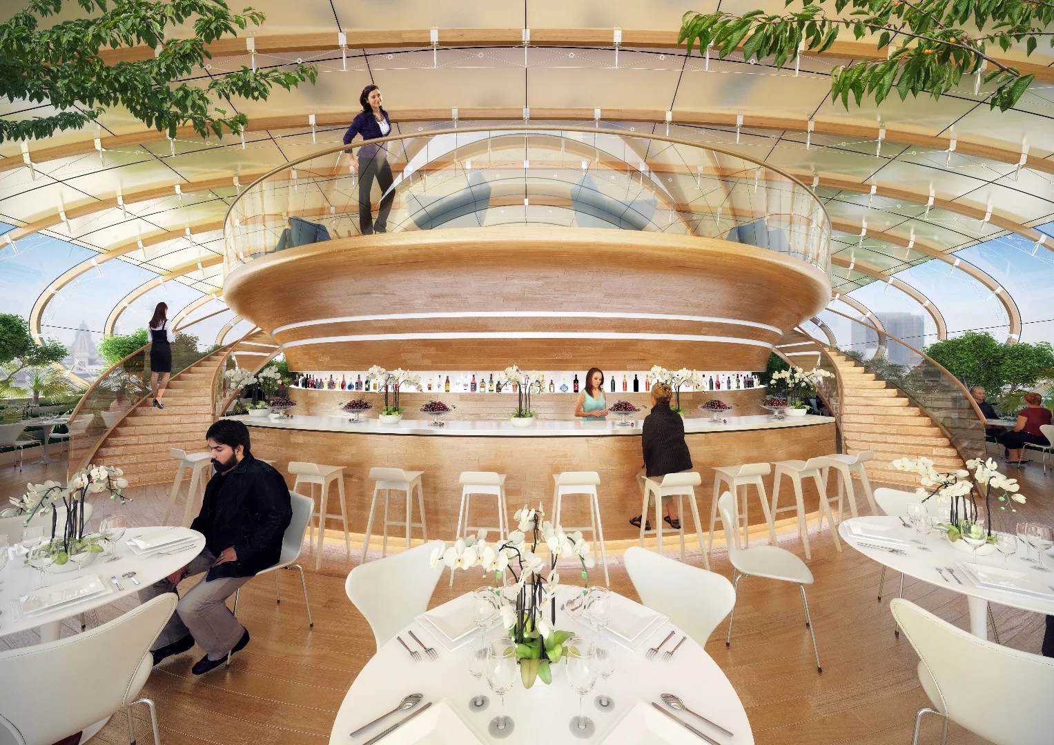 View inside the Chrysalis