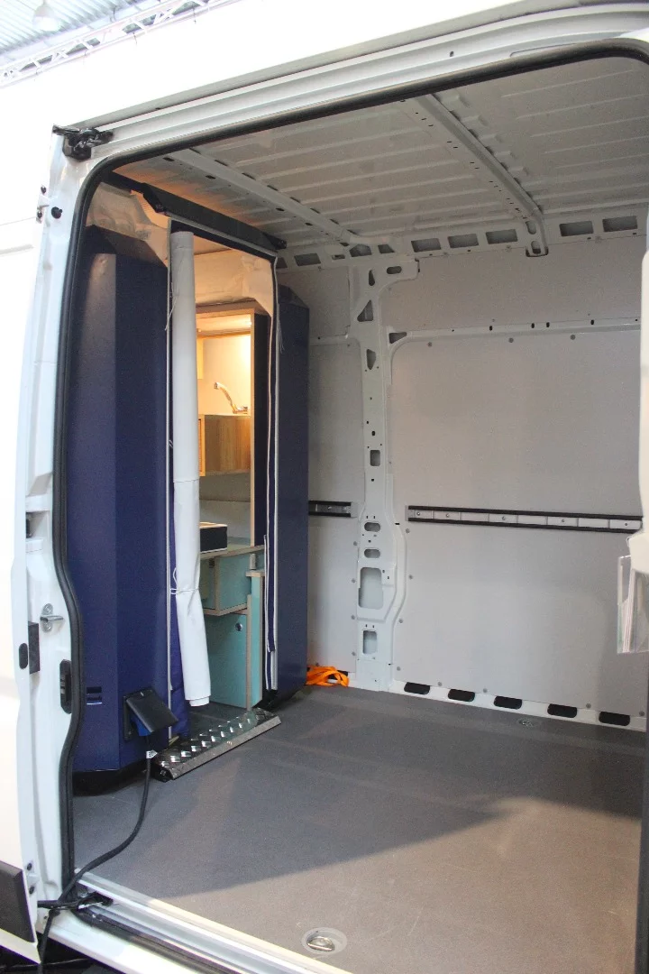 The PlugVan is compact enough to leave plenty of room for cargo