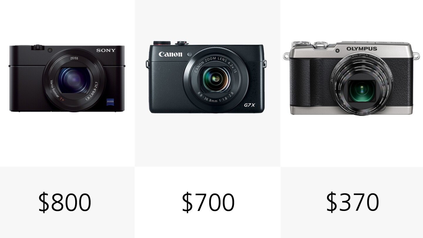 The Sony RX100 III and Canon Powershot G7 X stand out as being considerably more expensive than the other cameras in our comparison