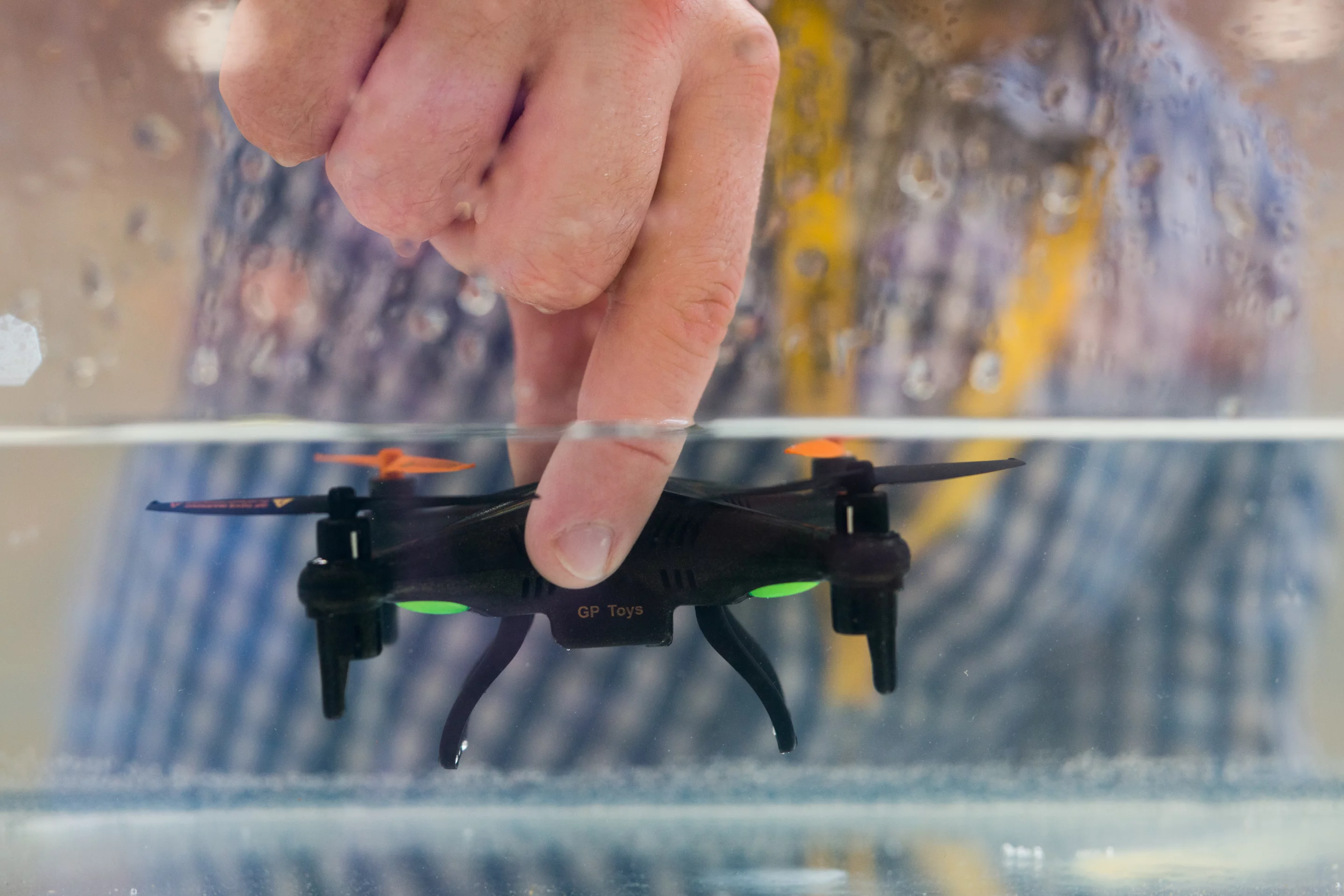 The X-Water Drone is as happy in water as it is in the air