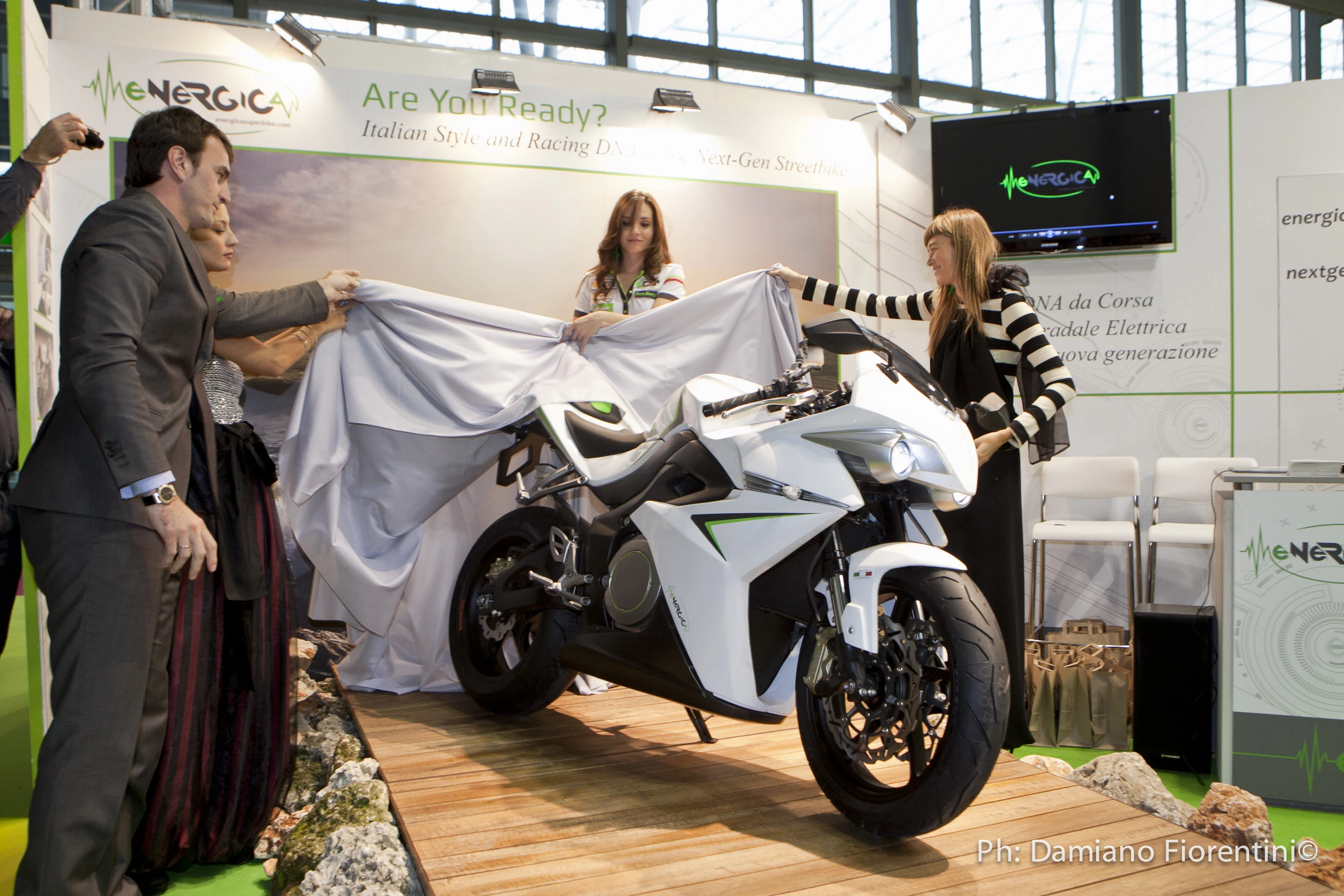 Energica electric superbike at EICMA 2011