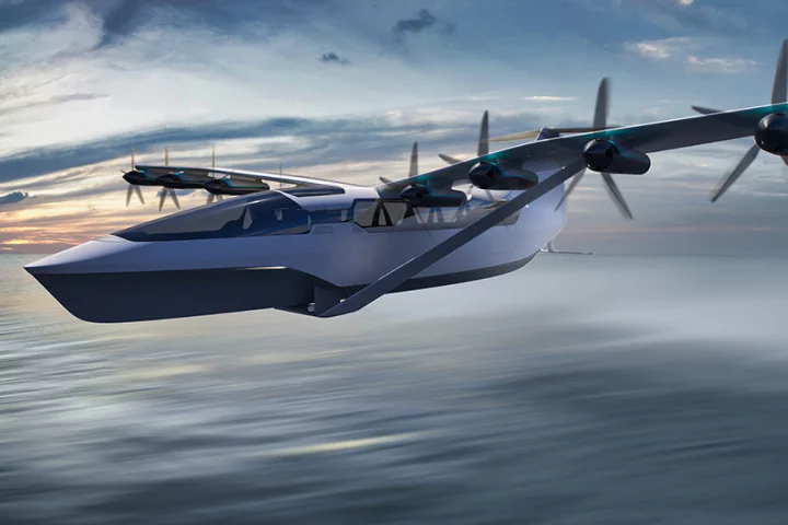 Boston company Regent is building an electric ground effect vehicle capable of flying 180 miles at 180 mph