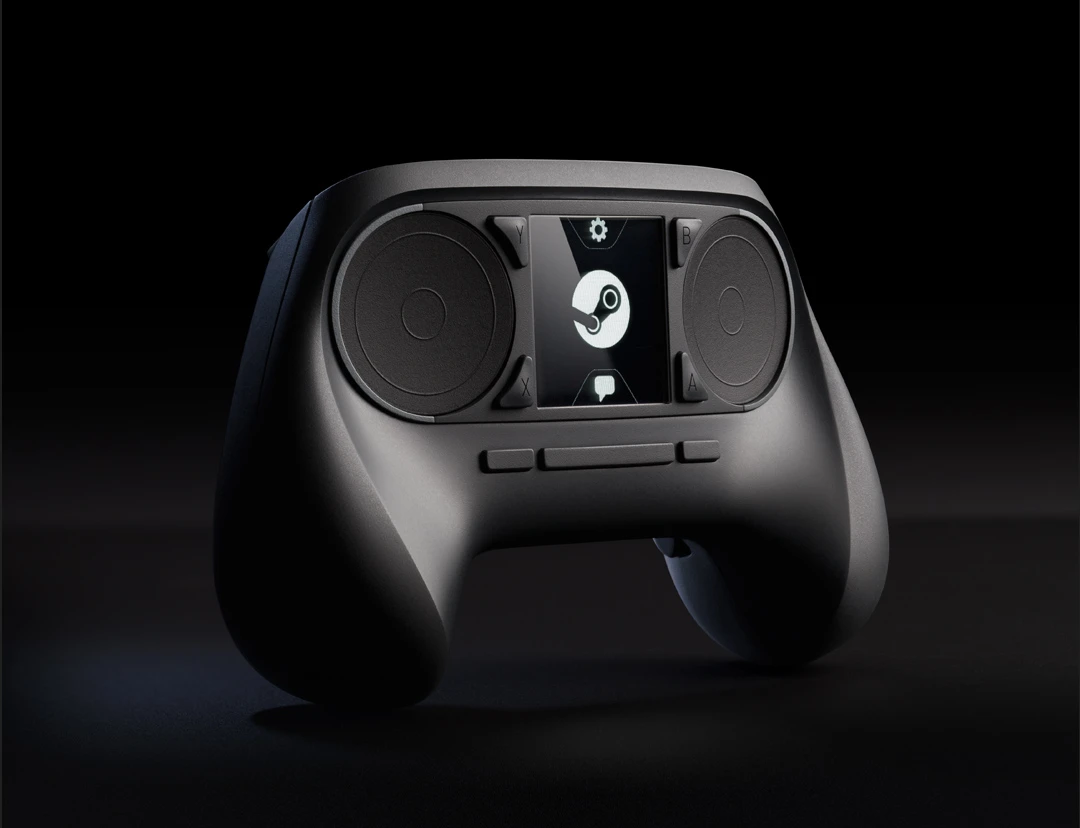 Game developer Valve has announced the Steam Controller, a wireless gamepad that sports a touch screen in the center flanked by two large trackpads