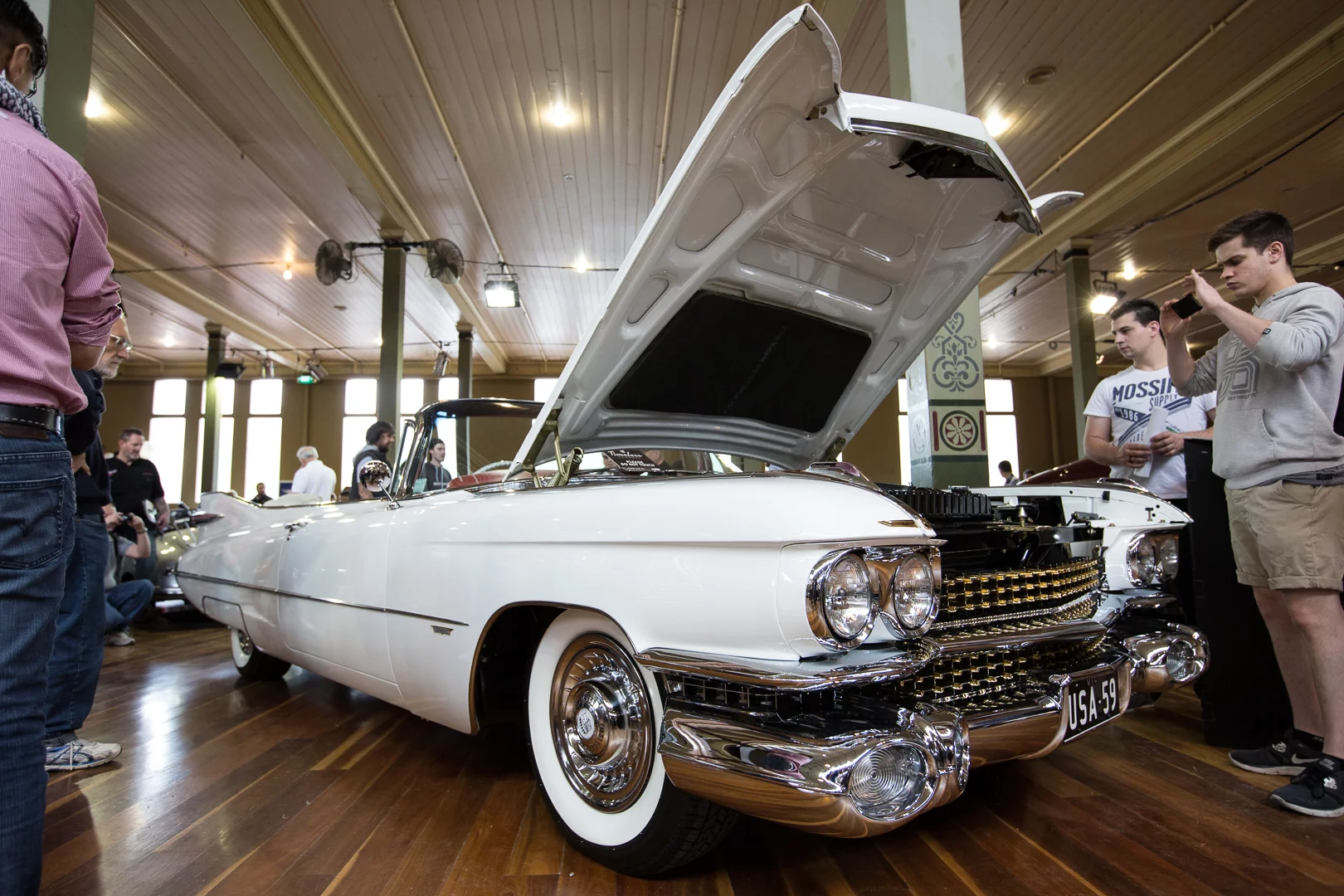 A 1959 Cadillac Series 62 Convertible on show at Motorclassica 2014 (Photo: Nick Lavars/Gizmag)