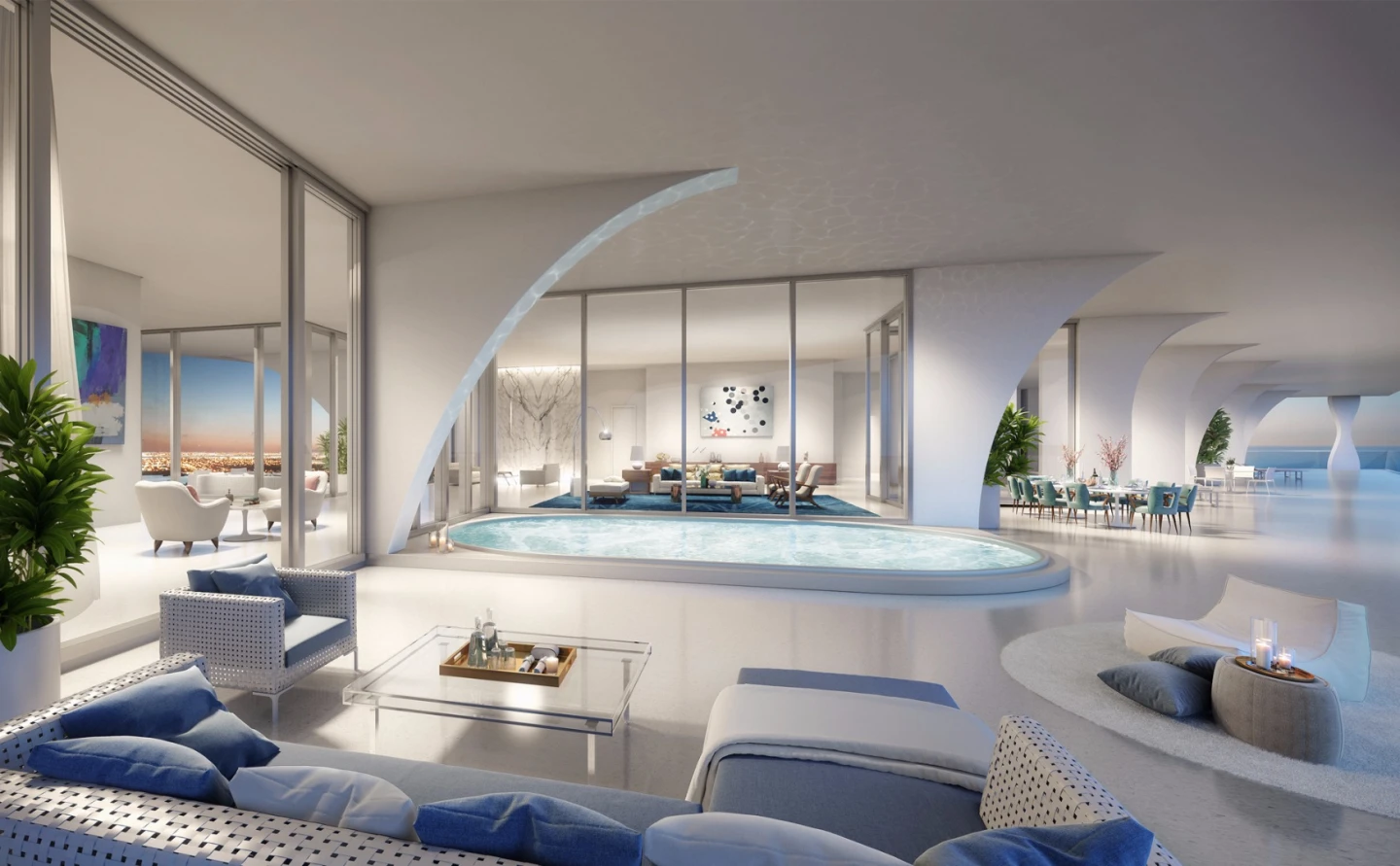 A penthouse at the Jade Signature