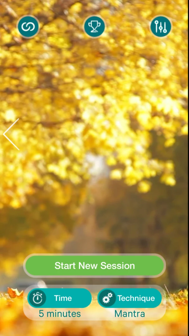 Crowd noise accompanies this image as one of three sound choices with the Clarity app