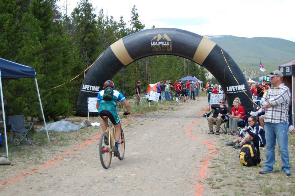 Robert Brudenell completing the Leadville 100 in just over 10 hours
