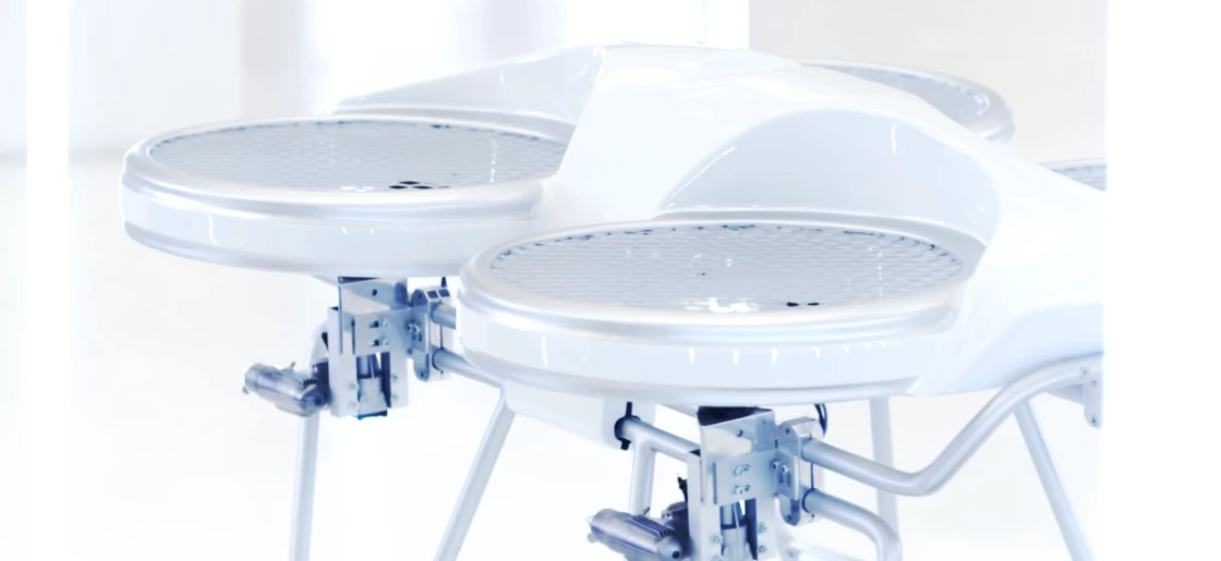 The Yeair! hybrid quadcopter isn't a bad looker in white
