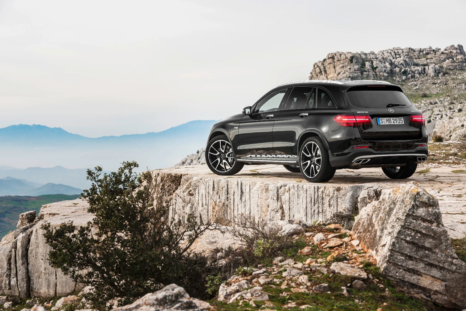 Even though it doesn't have a big V8 motor, the GLC still wears its AMG credentials proudly