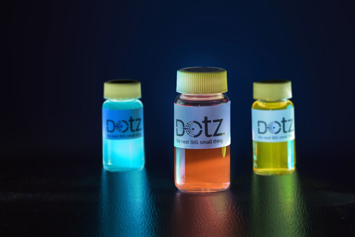 Currently, the most widely-used quantum dots are made of metals, but Dotz Nano is developing quantum dots made of graphene, which are safer, cleaner, cheaper and can open up the range of applications