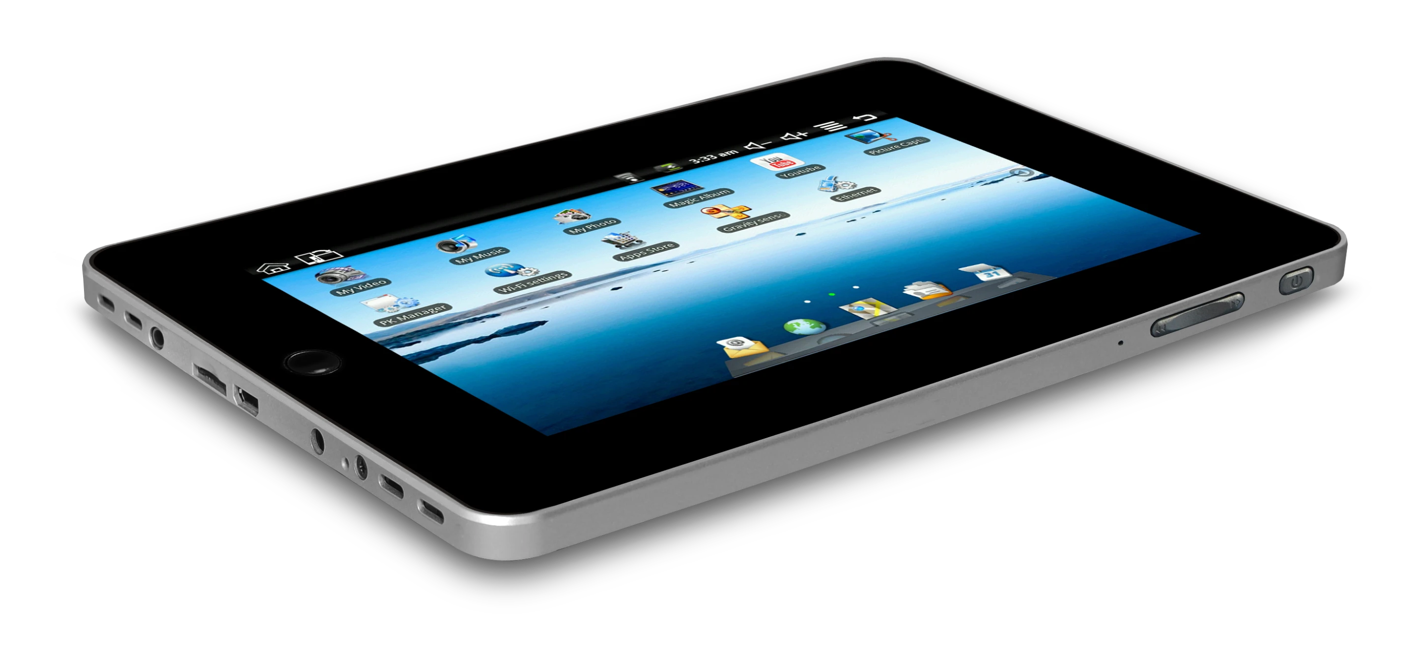 The 700ET has 2GB of NAND flash storage, that's expandable via an included microSD media card slot