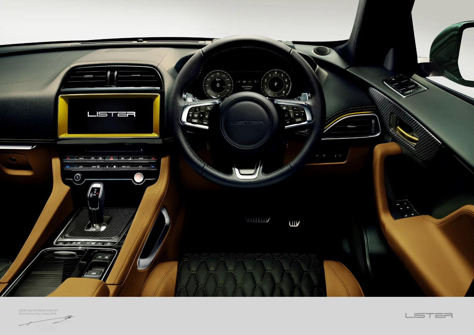 Lister LFP: there's said to be plenty of carbon, but all we can see is the couple of bits in this shot