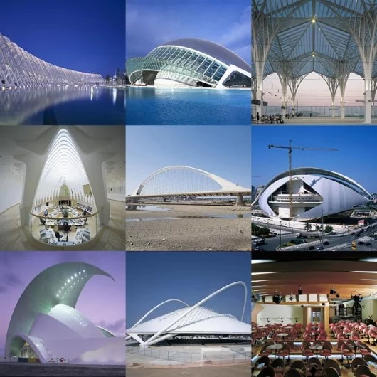 A small selection of Calatrava's work