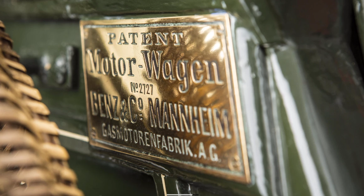 The original stampings and nameplates testify to the originality of this 1900 Benz & Cie Ideal 41/2 HP Single Cylinder Vis-à-Vis which sold for €212,750 ($231,663)