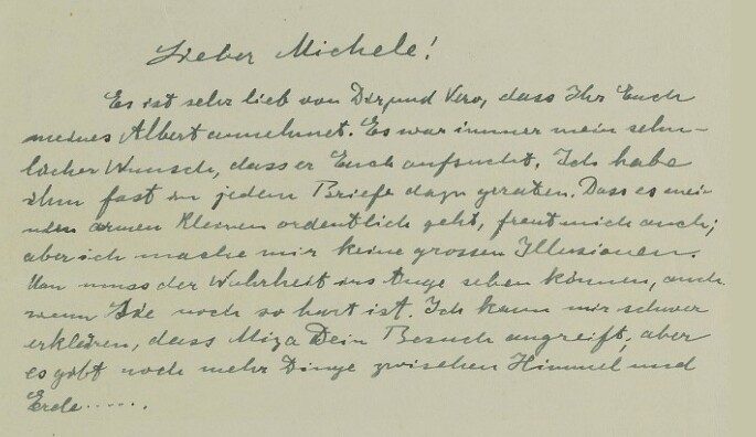In this letter, dated December 1916, Albert Einstein discusses the cosmological constant, a concept equal to the energy density of the vacuum of space. The concept of a static universe was the accepted view at the time and Einstein later abandoned the concept after Hubble's 1929 discovery that the universe is expanding. The letter sold for $377,635 (GBP £293,000) at a Christies auction on July 12, 2017