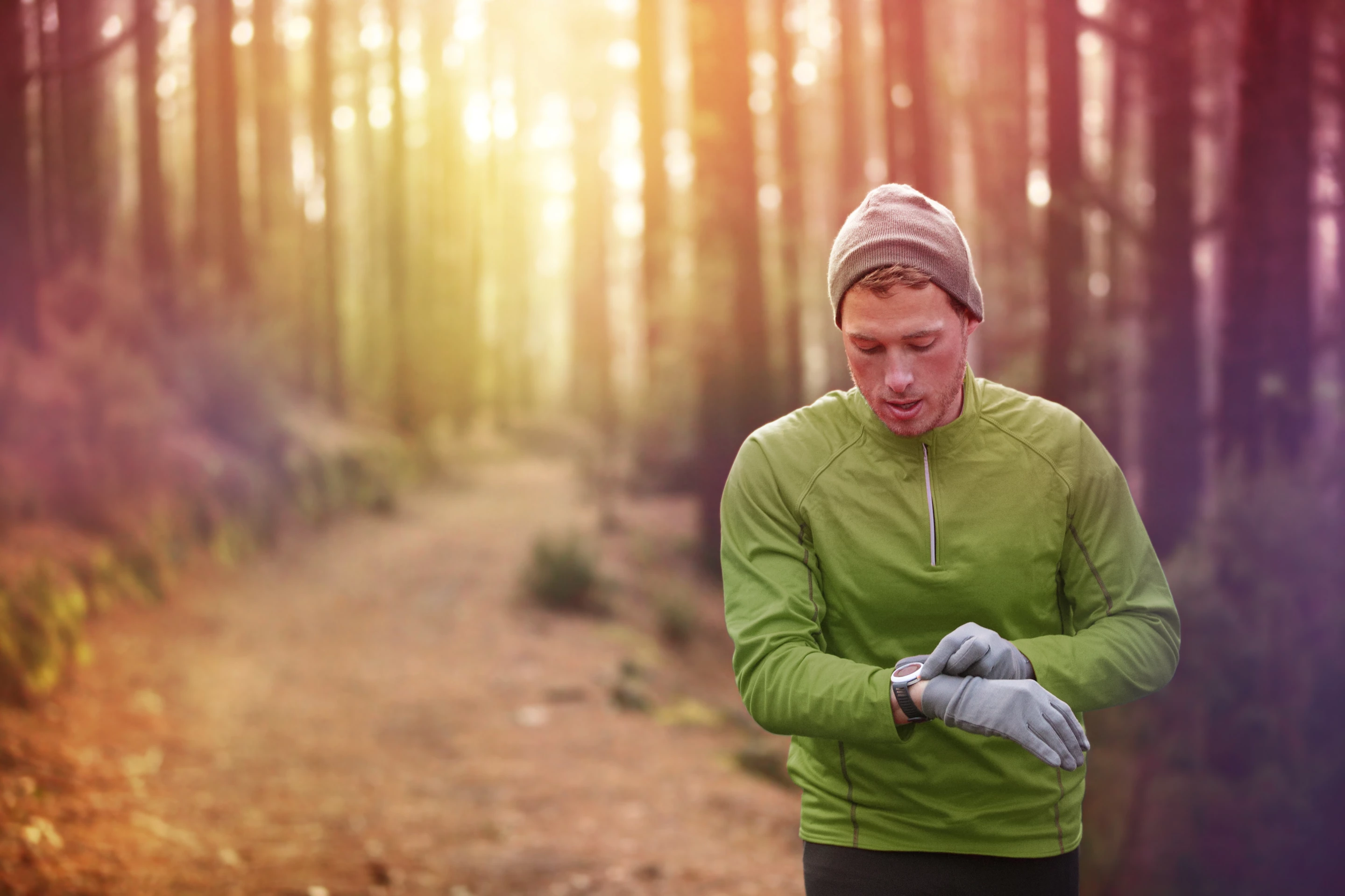 The textile might be particularly well-suited to use in active wear – conventional fabric is pictured here
